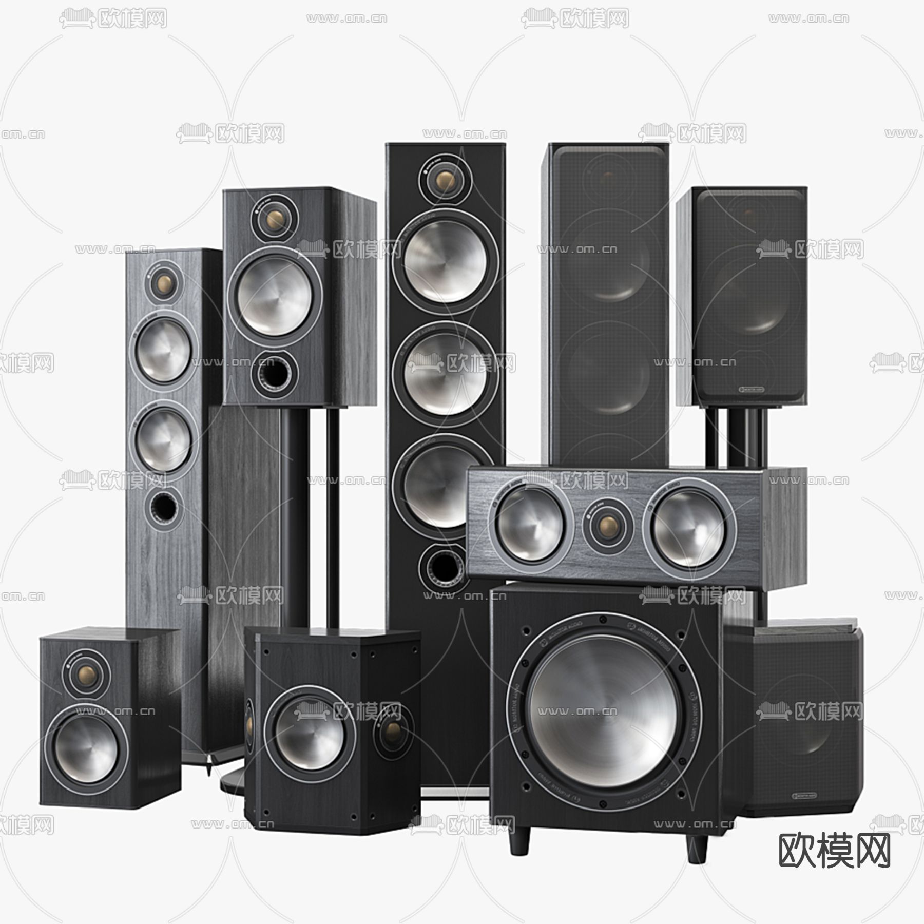 音响 音箱3d模型下载