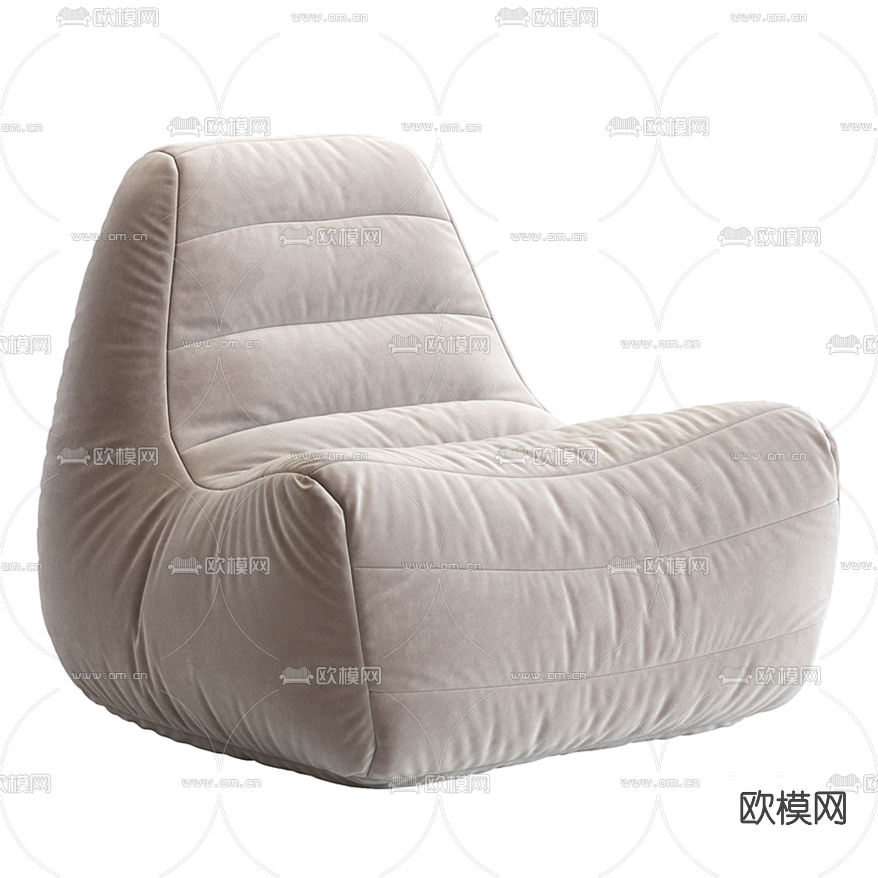 现代懒人沙发 豆袋椅3d模型下载_ID12140051_3dmax免费模型-欧模网