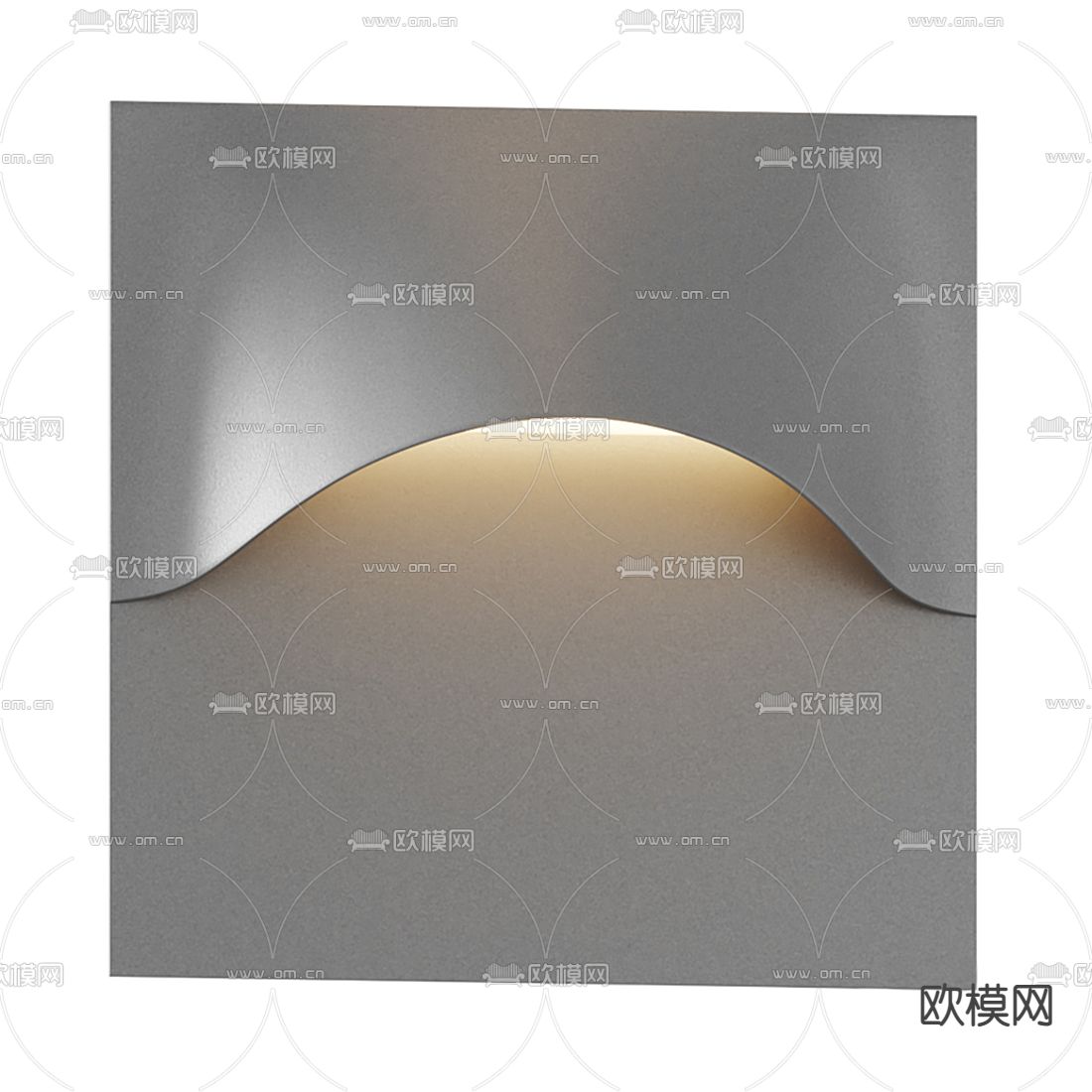 现代极简壁灯3d模型下载（渲染图3）