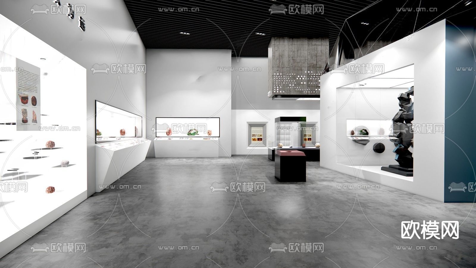 新中式博物馆su模型下载（渲染图1）