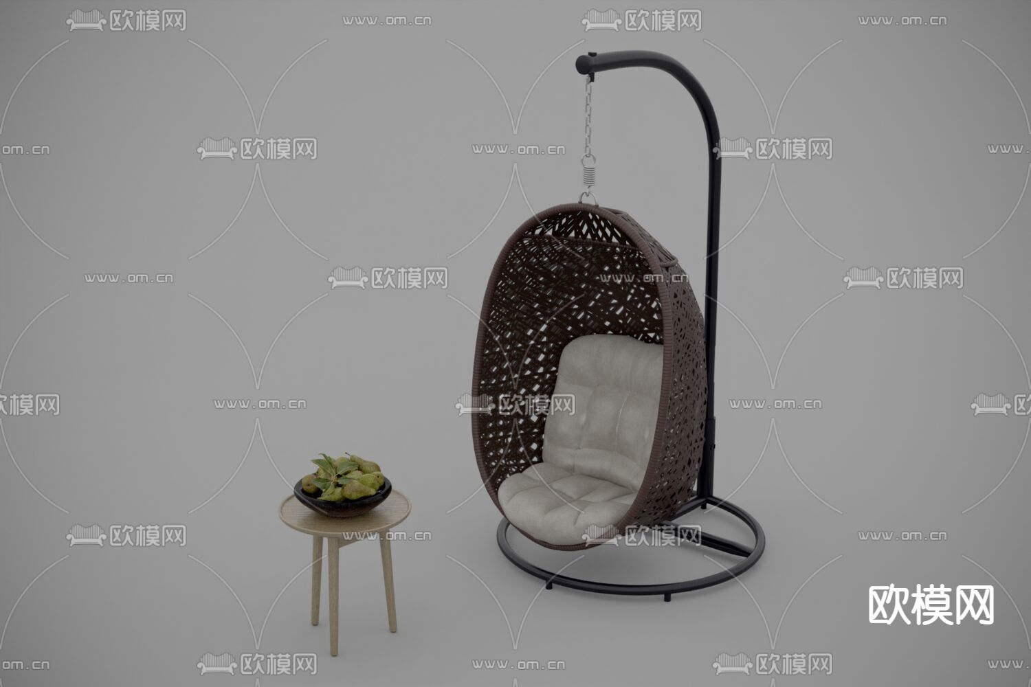 北欧简约创意吊篮免费3d模型下载