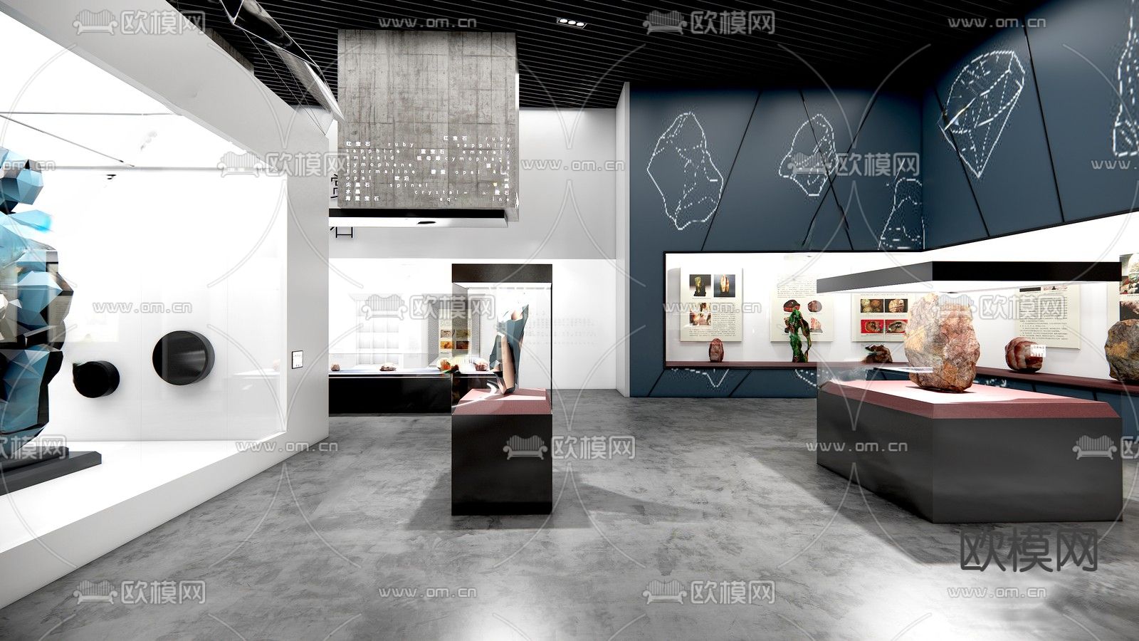 新中式博物馆su模型下载（渲染图3）