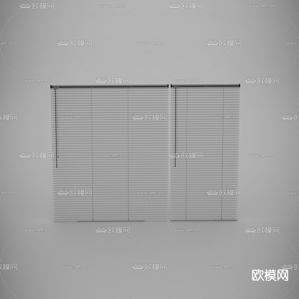 现代简约百叶窗帘免费3d模型下载_ID12143464_3dmax免费模型-欧模网