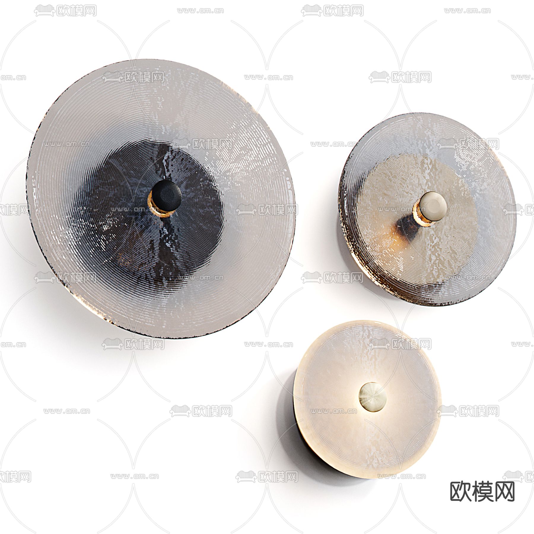 Flos 圆形壁灯3d模型下载