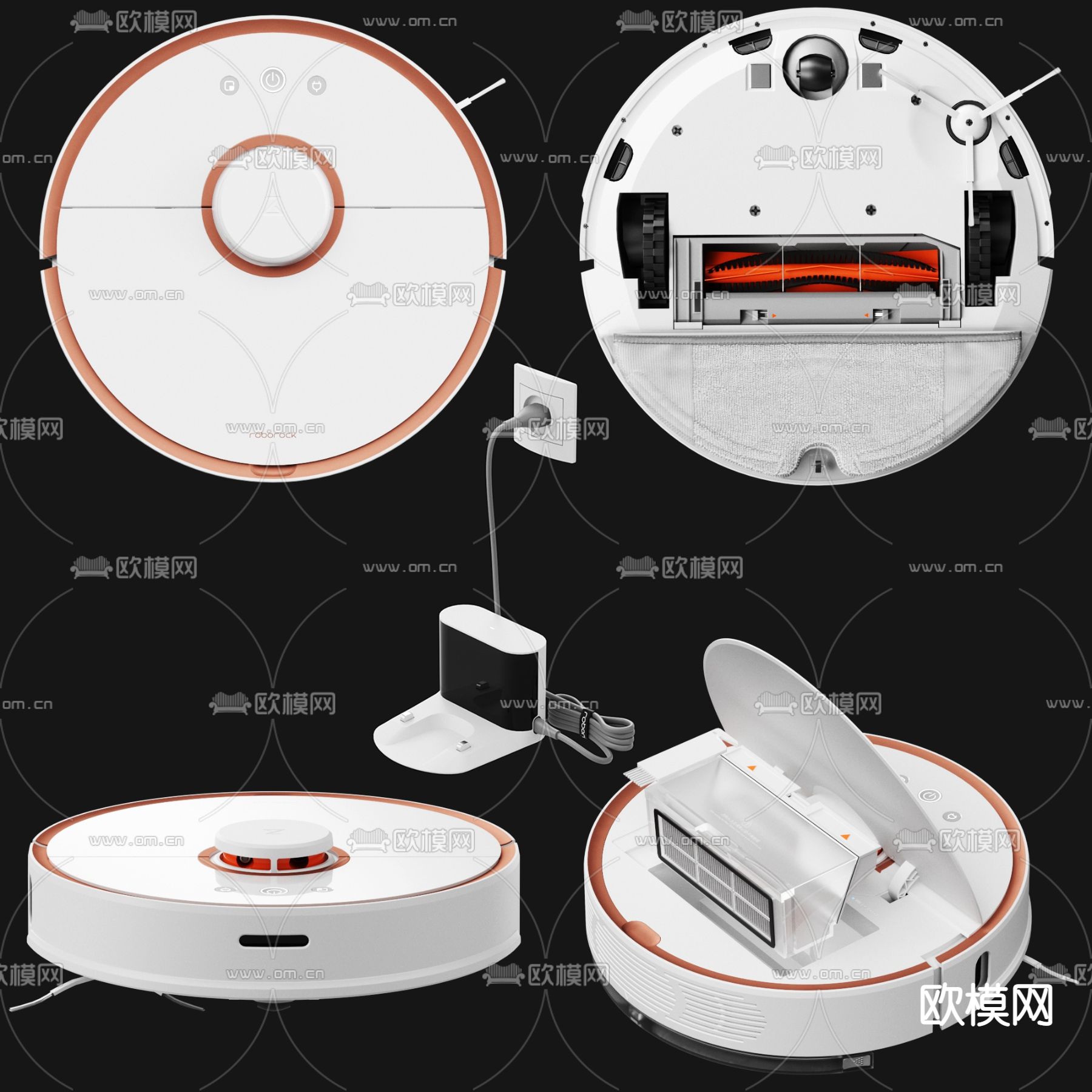 Xiaomi 扫地机器人3d模型下载