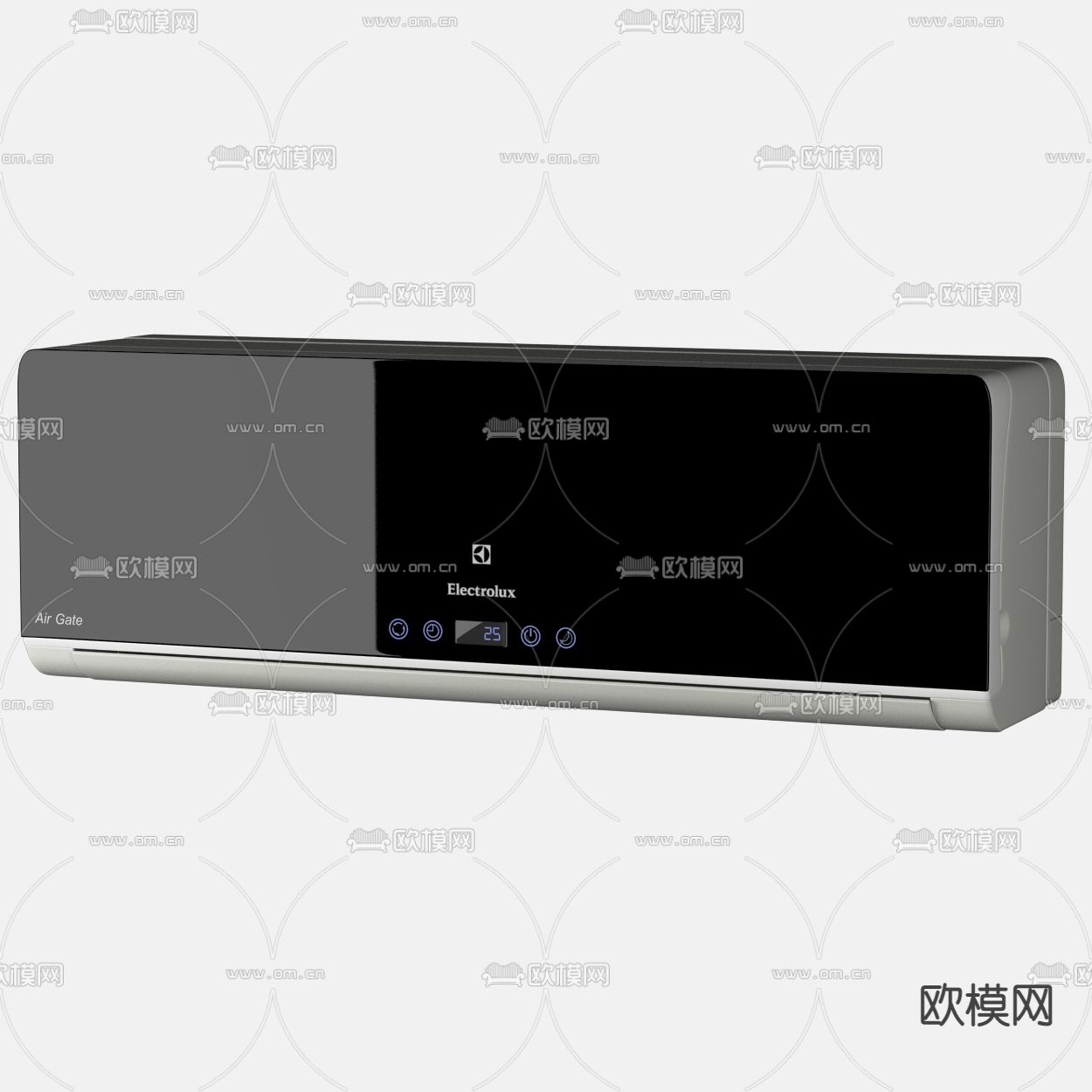 现代空调挂机遥控器3d模型下载（渲染图5）