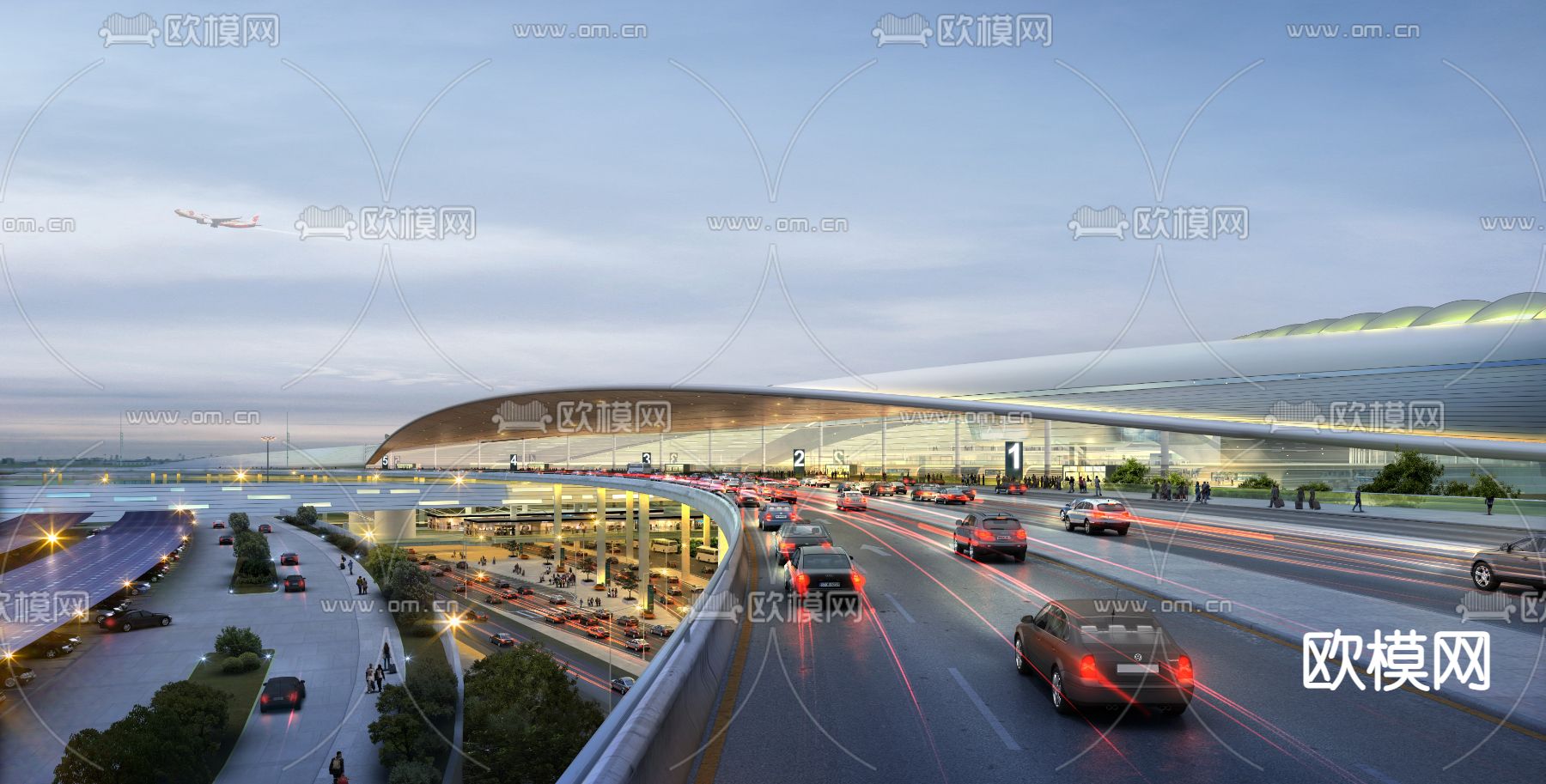 现代高速公路天桥psd下载