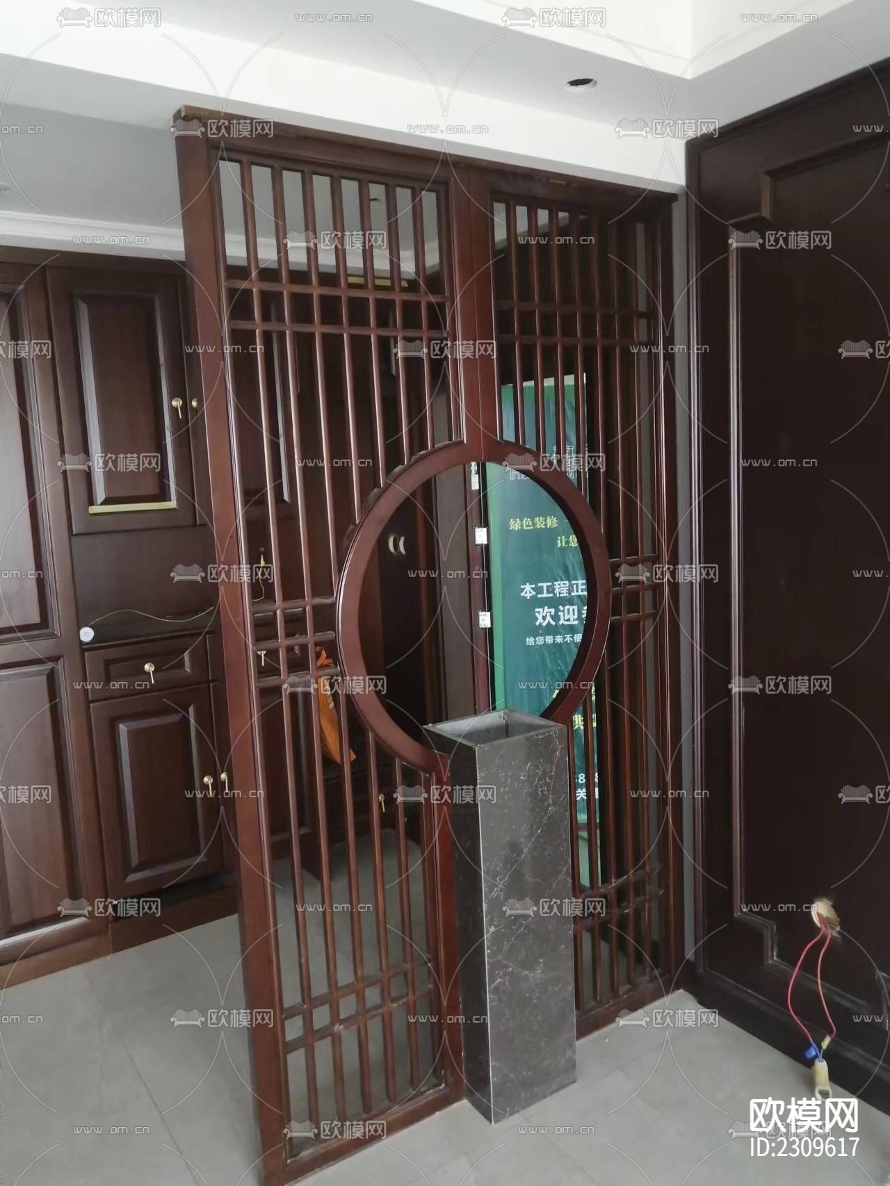 中式实木家具节点大样下载（渲染图1）