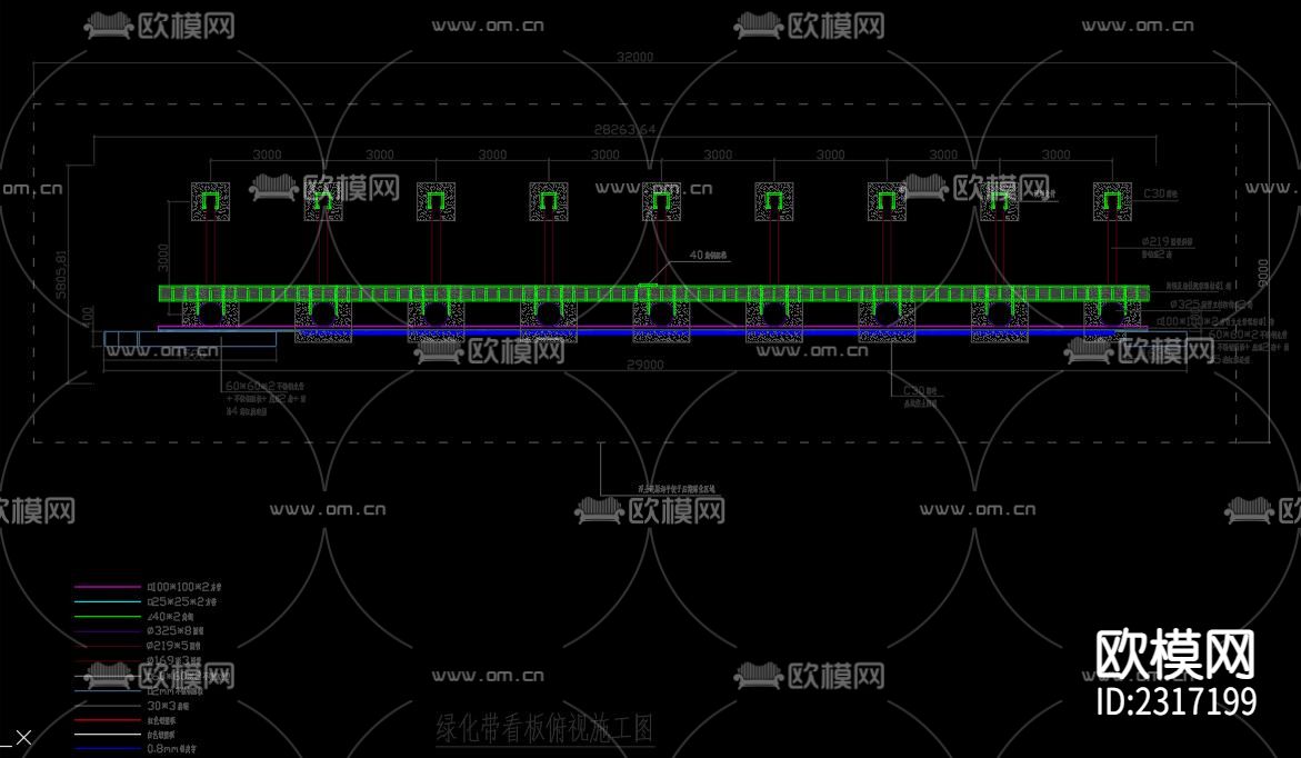 户外广告牌CAD图库下载（渲染图6）
