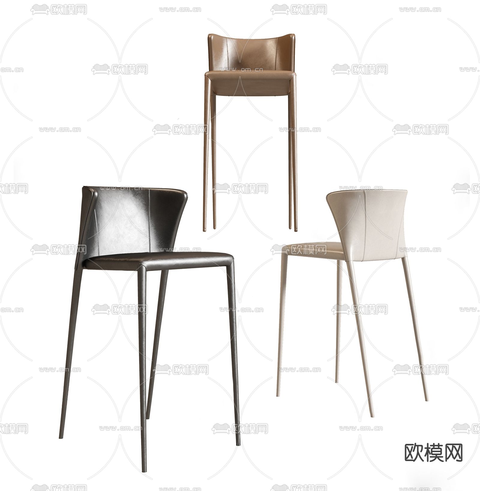 Minotti 吧椅su模型