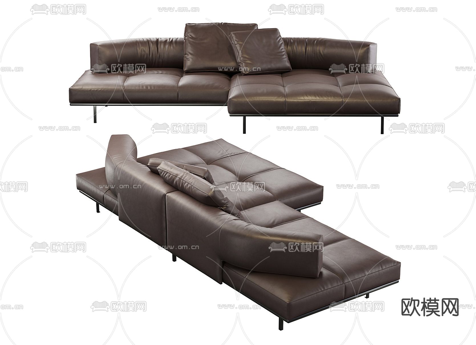 MISSANA模块沙发 拼接沙发3d模型下载（渲染图2）