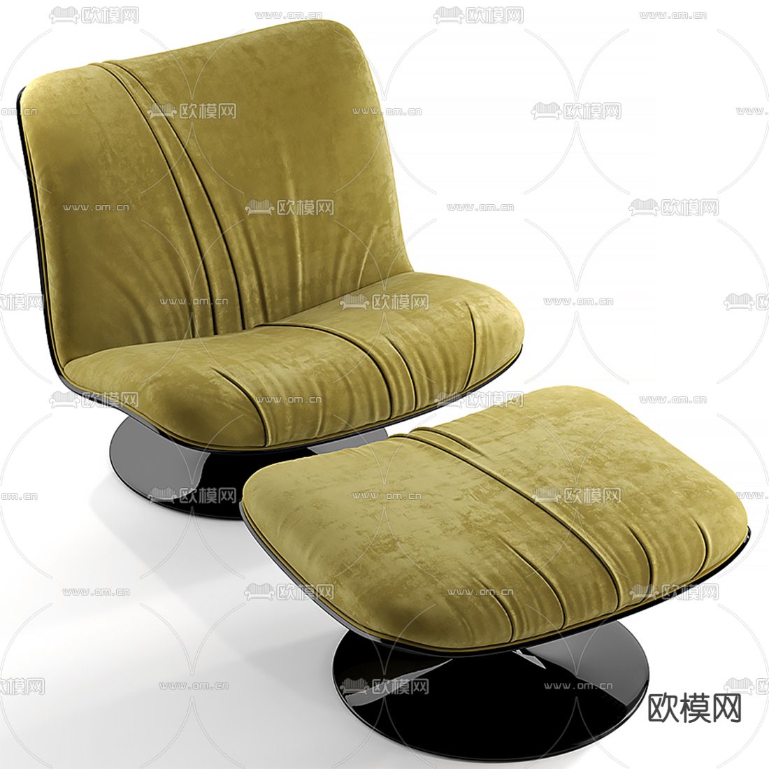 Baxter 休闲子 躺椅3d模型下载（渲染图2）