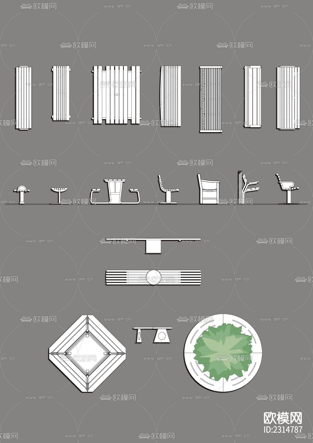 精选娱乐健身游乐场专题CAD图库下载（渲染图4）