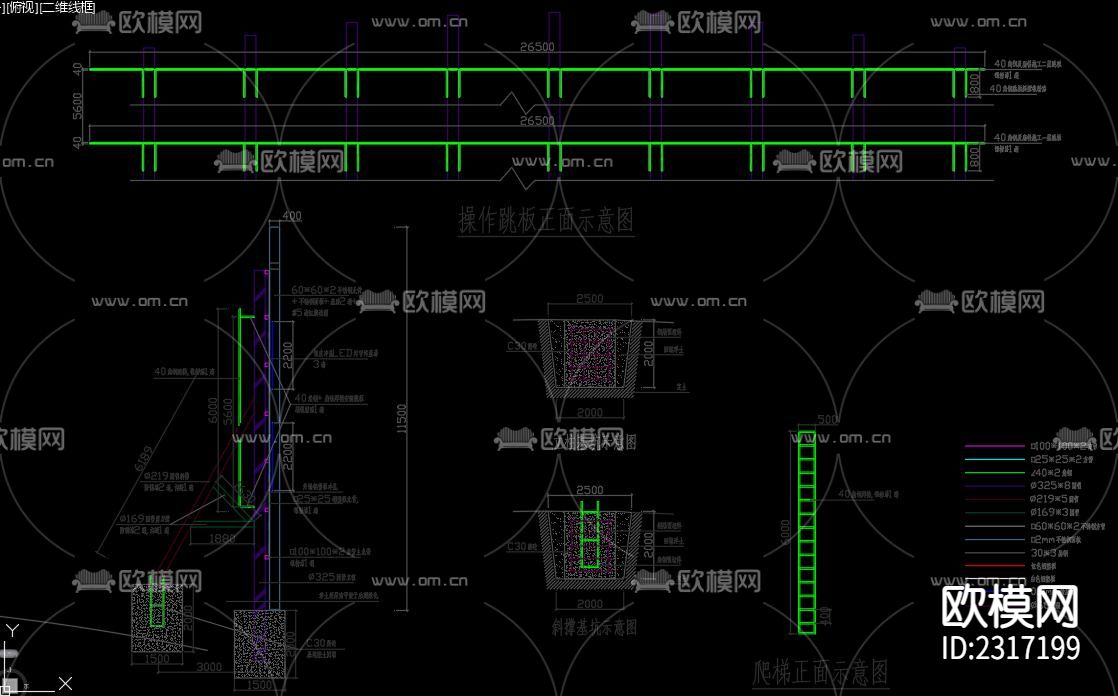 户外广告牌CAD图库下载（渲染图7）