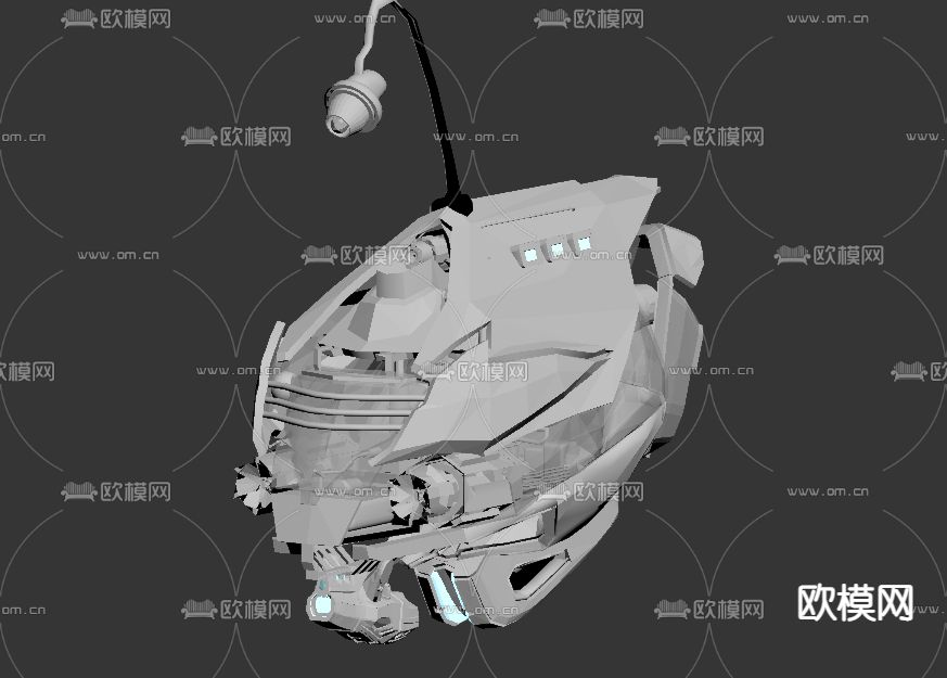 现代潜水器免费3d模型下载
