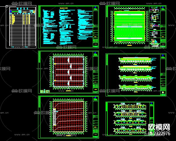 钢结构厂房CAD节点大样下载（渲染图3）
