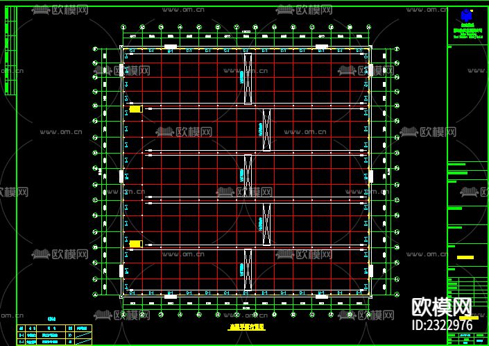钢结构厂房CAD节点大样下载（渲染图1）