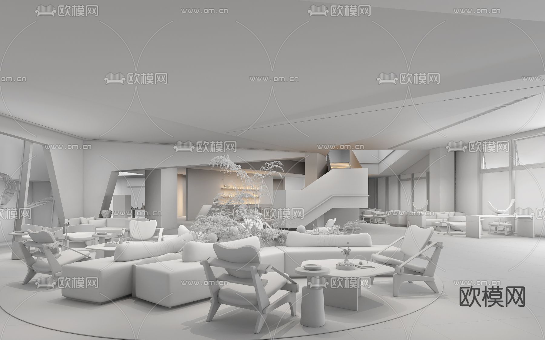 HDC瀚笙设计 九洲·览山晓销售中心3d模型