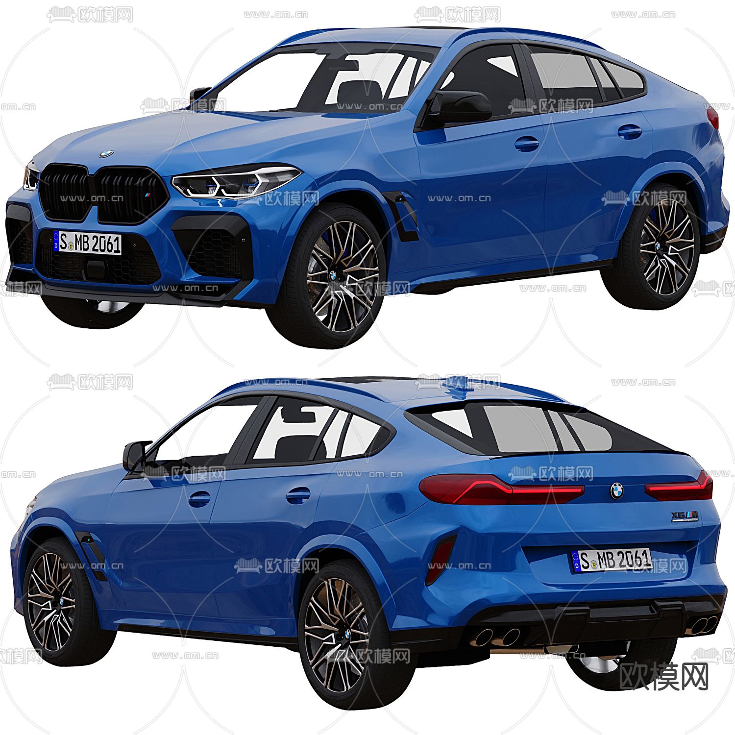 宝马汽车 轿跑汽车3d模型下载