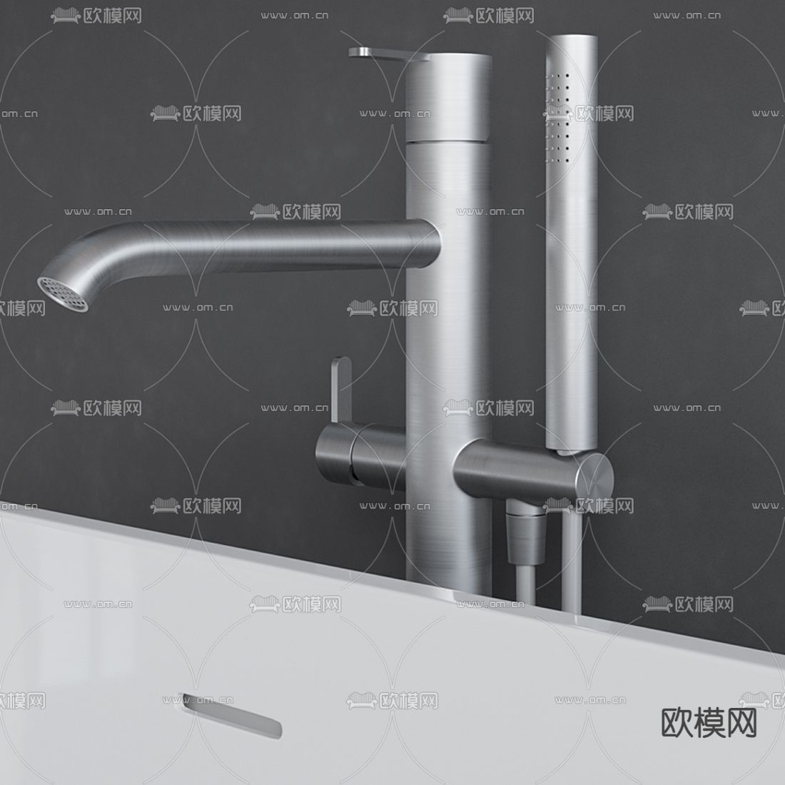 现代浴缸3d模型下载（渲染图3）