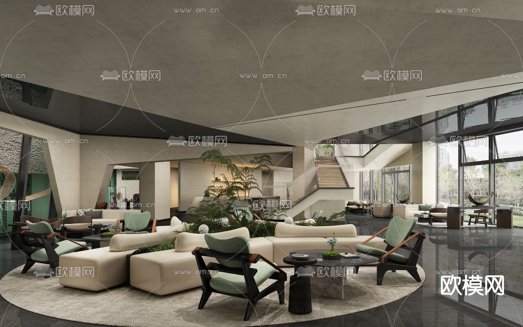 HDC瀚笙设计 九洲·览山晓销售中心3d模型