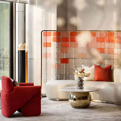 创一设计 弧形沙发