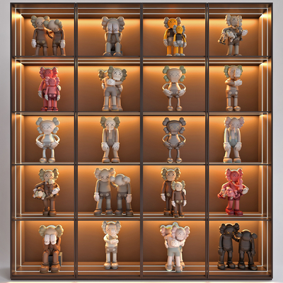  现代潮玩柜KWASsu模型 