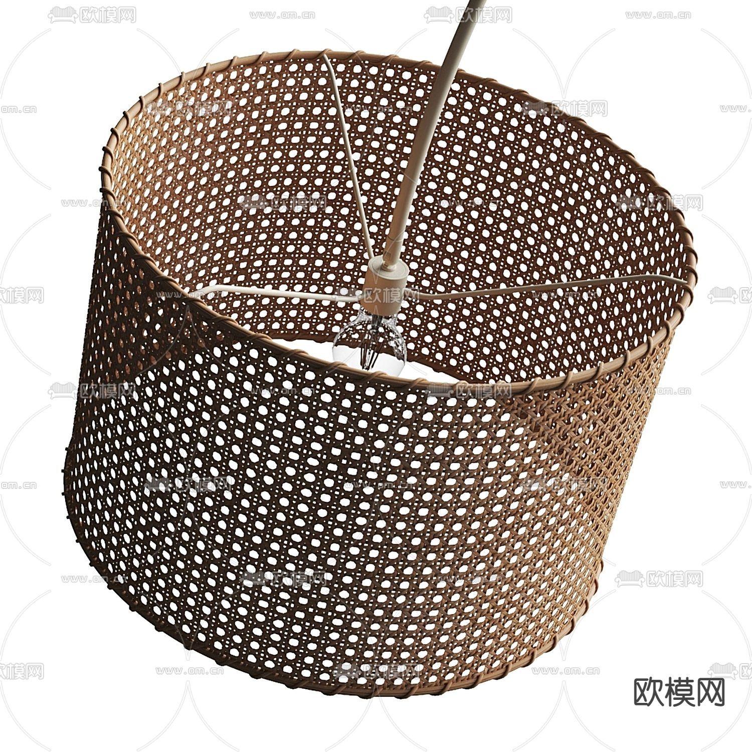 Areti藤编落地灯3d模型下载（渲染图2）