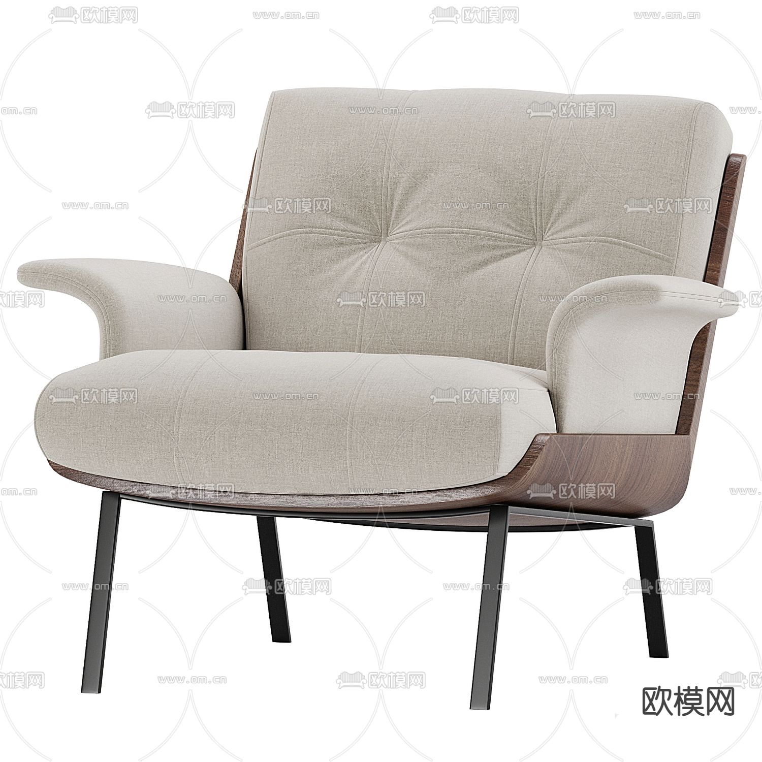 Minotti休闲椅子3d模型下载（渲染图2）