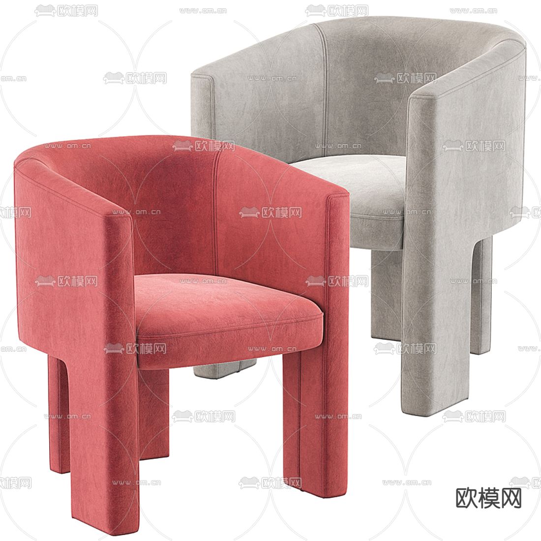 Coco Republic休闲椅3d模型下载（渲染图2）