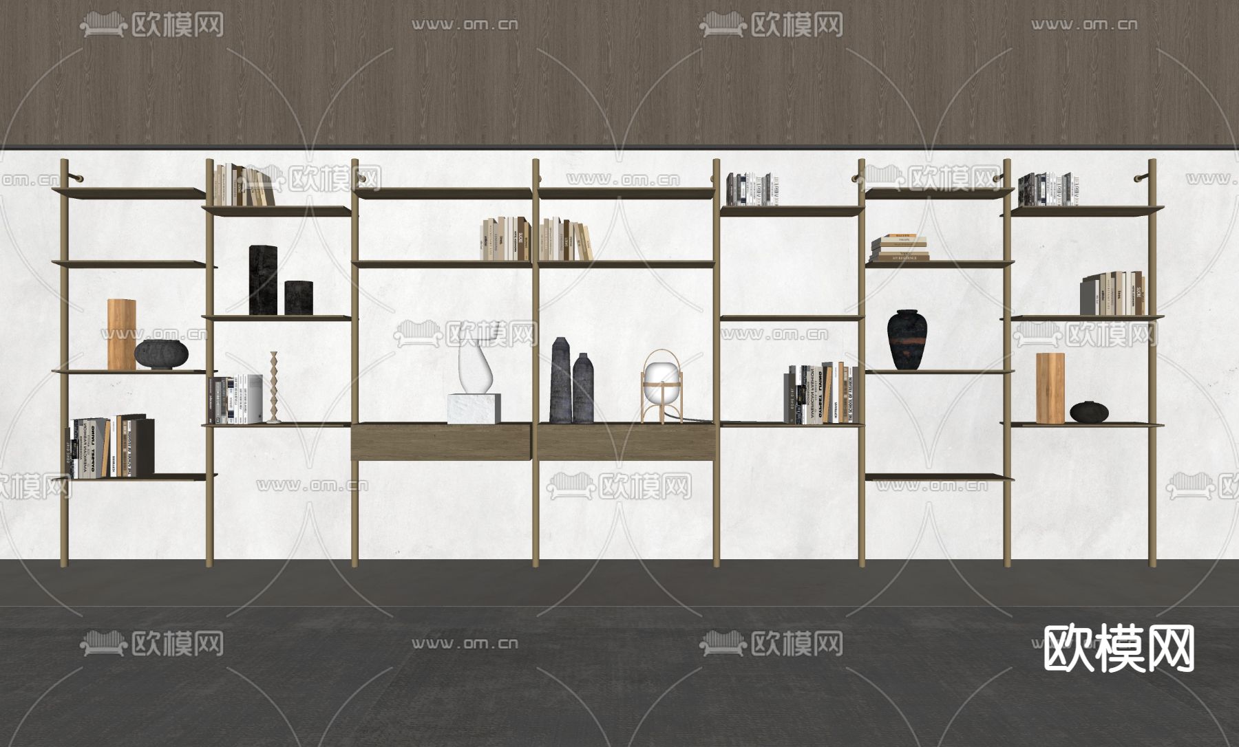 Poliform书架su模型下载（渲染图3）