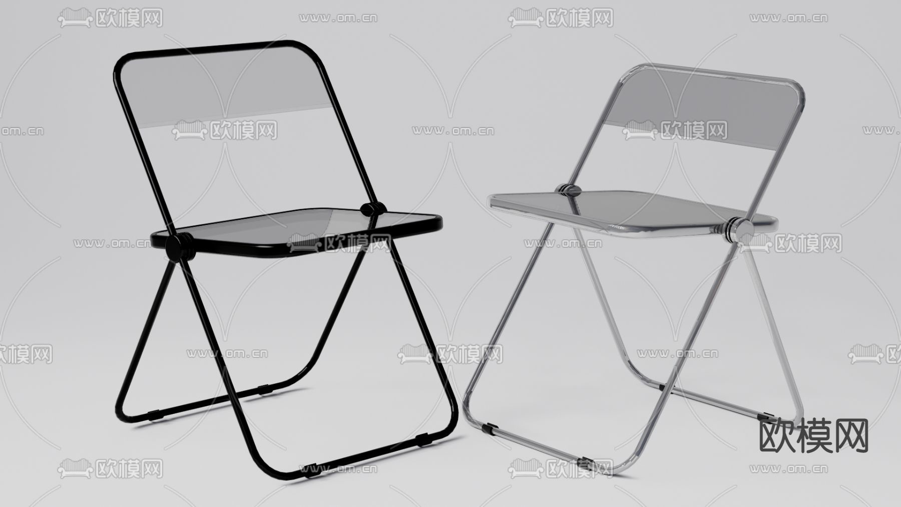 现代折叠单椅子su模型下载（渲染图1）