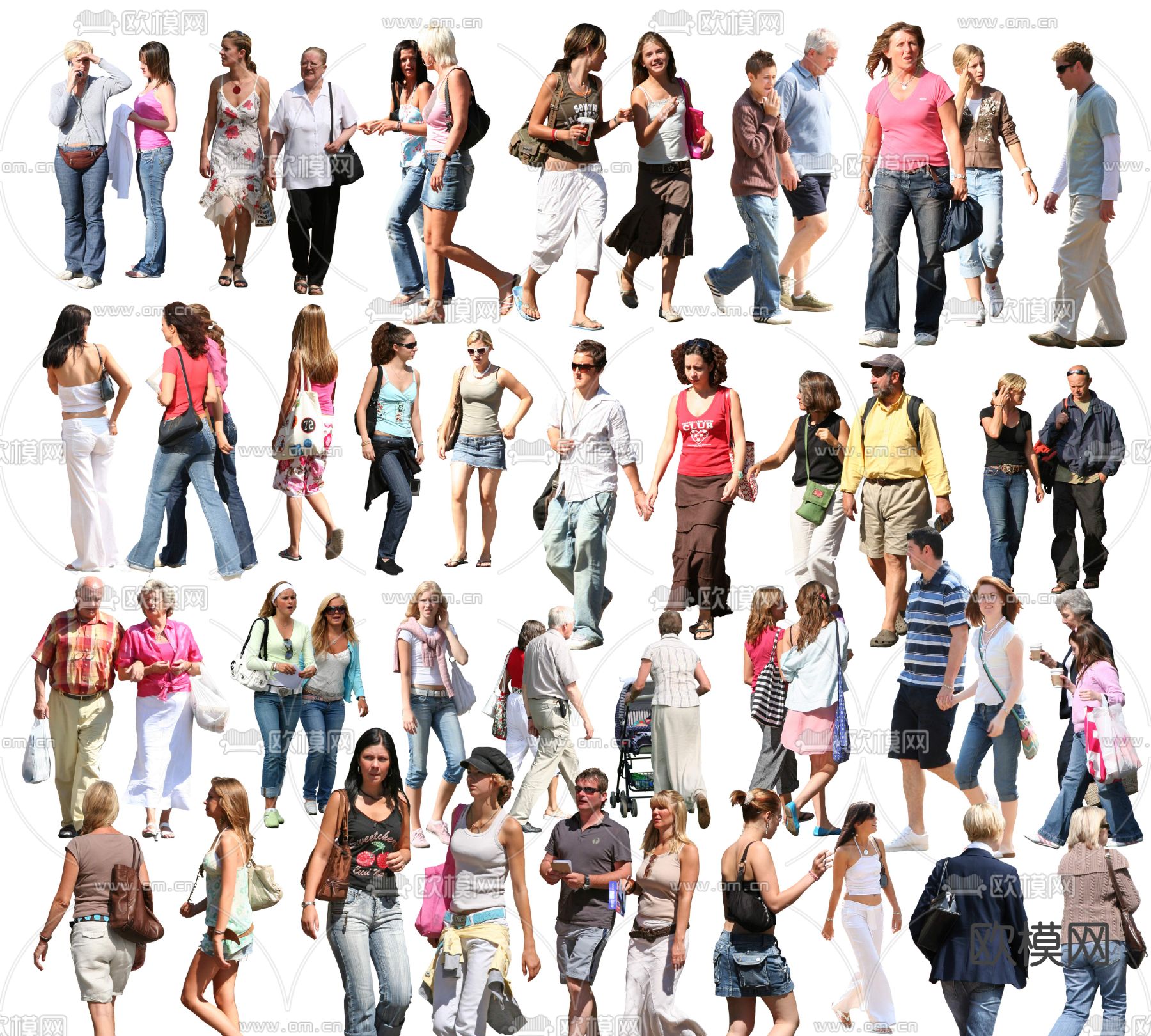 现代都市人物psd下载