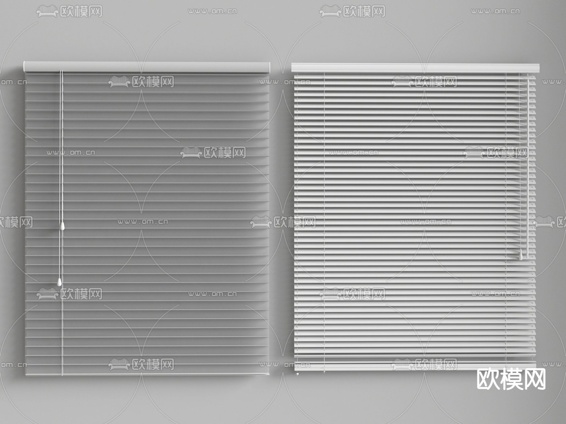 现代百叶帘su模型下载_ID12151690_sketchup模型下载-欧模网