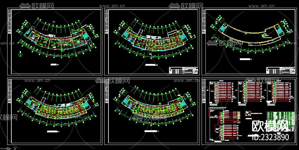 大学音乐系教学楼电气CAD施工图下载（渲染图1）