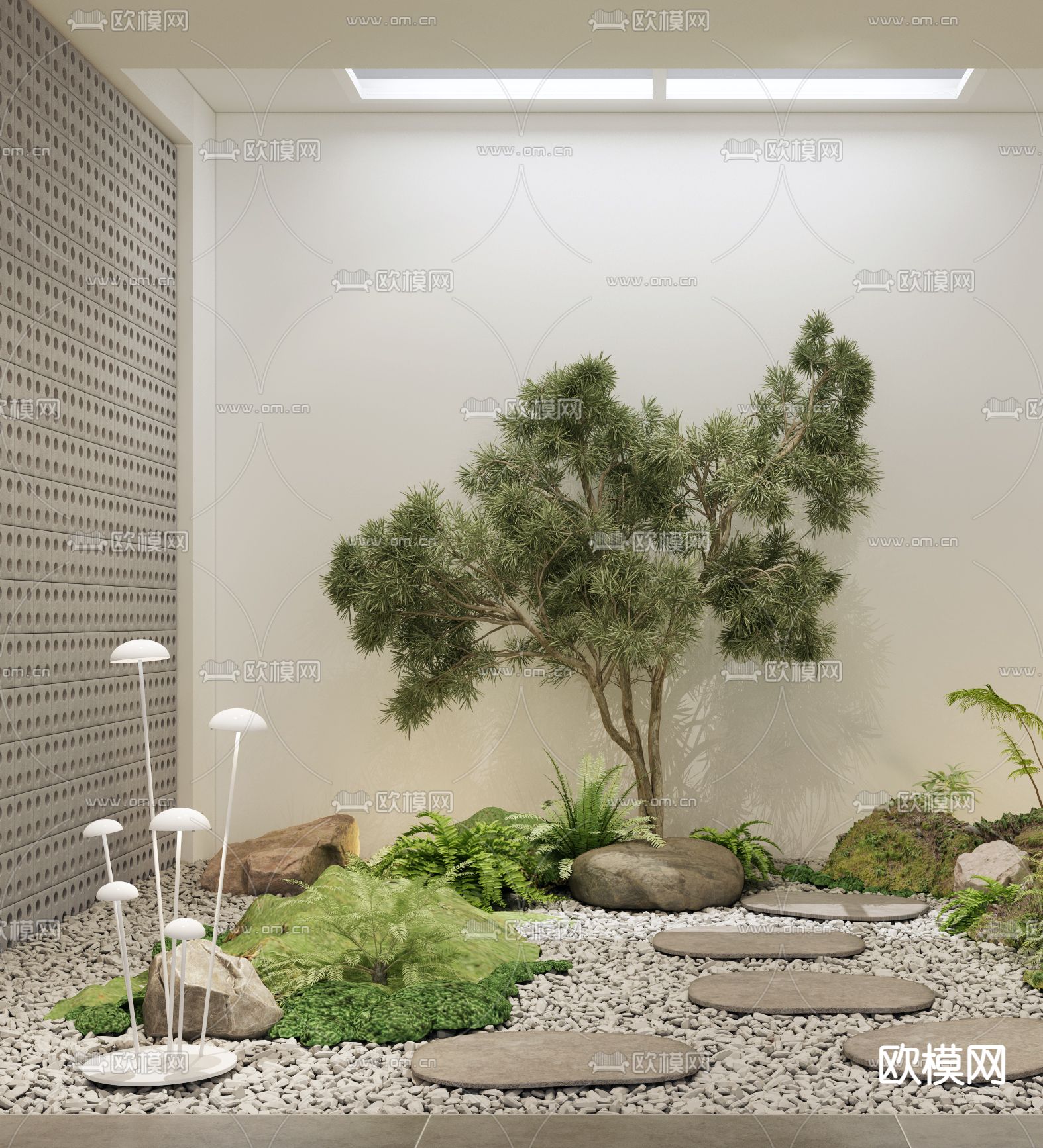 现代室内景观小品3d模型下载_ID12156161_3dmax免费模型-欧模网