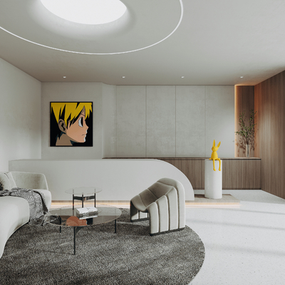  现代美容院前台su模型 