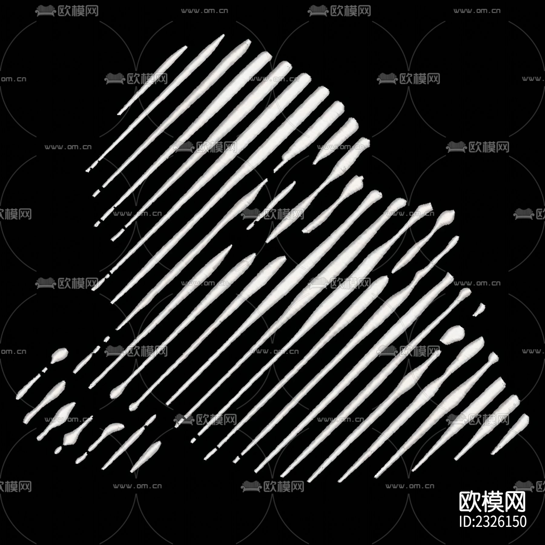 抽象黑白人物挂画下载