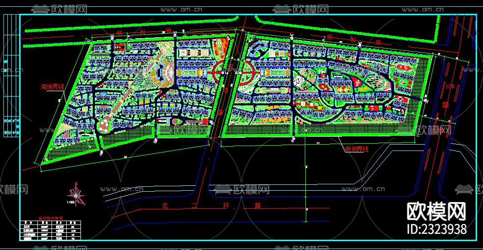 大型小区cad施工图下载