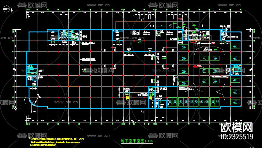 大型商场全套CAD施工图-免费3dmax模型库-欧模网
