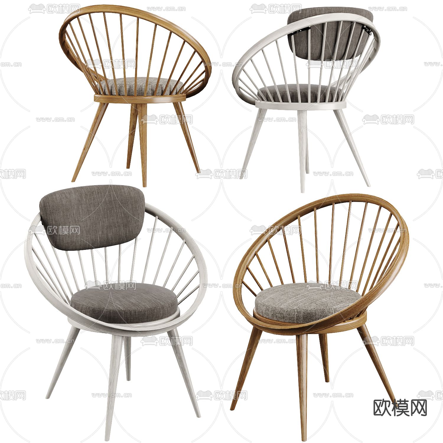 现代休闲椅子su模型