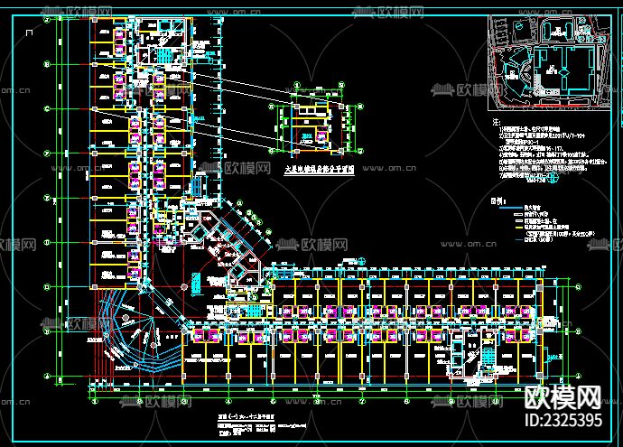 四星级酒店CAD施工图下载（渲染图2）