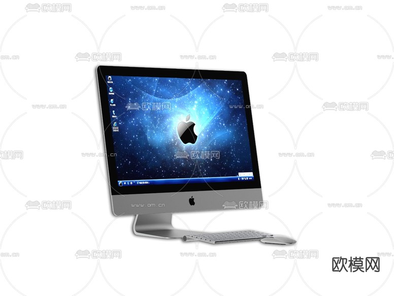 现代苹果电脑 显示屏3d模型下载