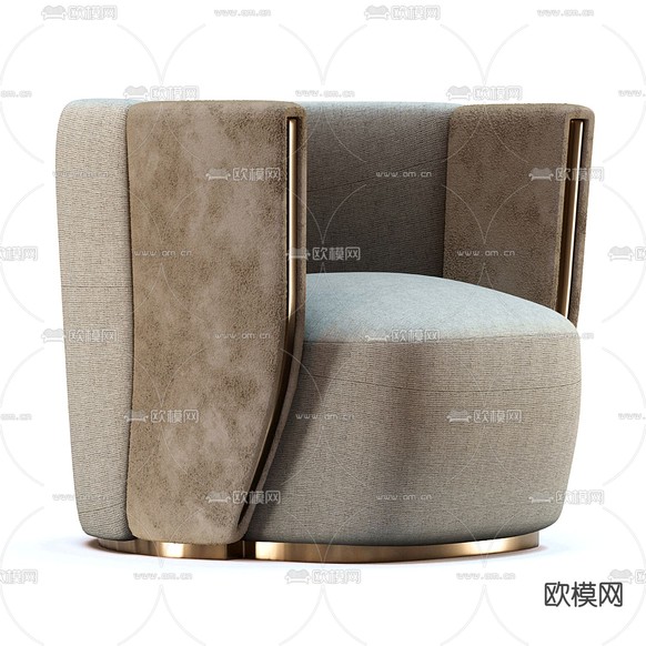 Minotti单人沙发3d模型下载