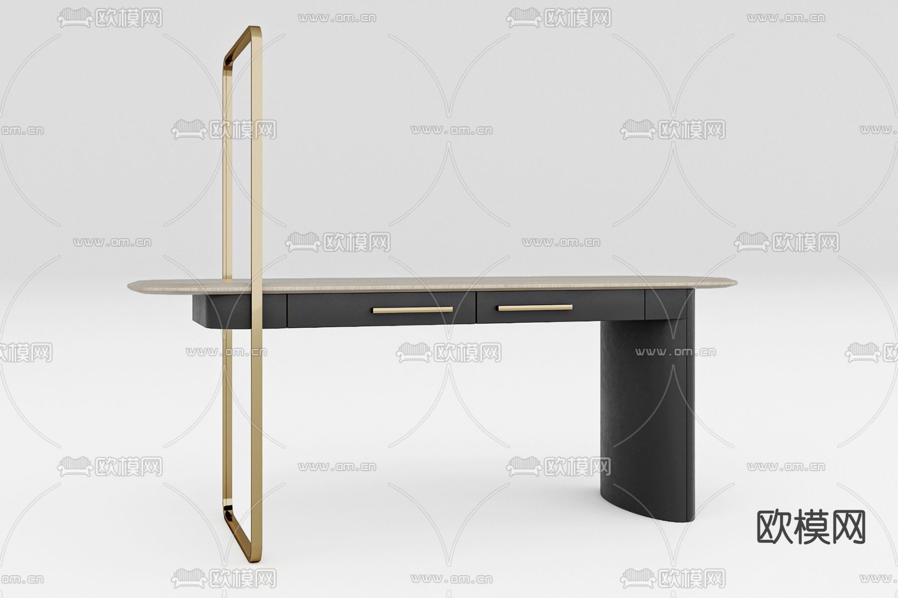 BaxterEllipse 梳妆台su模型下载（渲染图1）