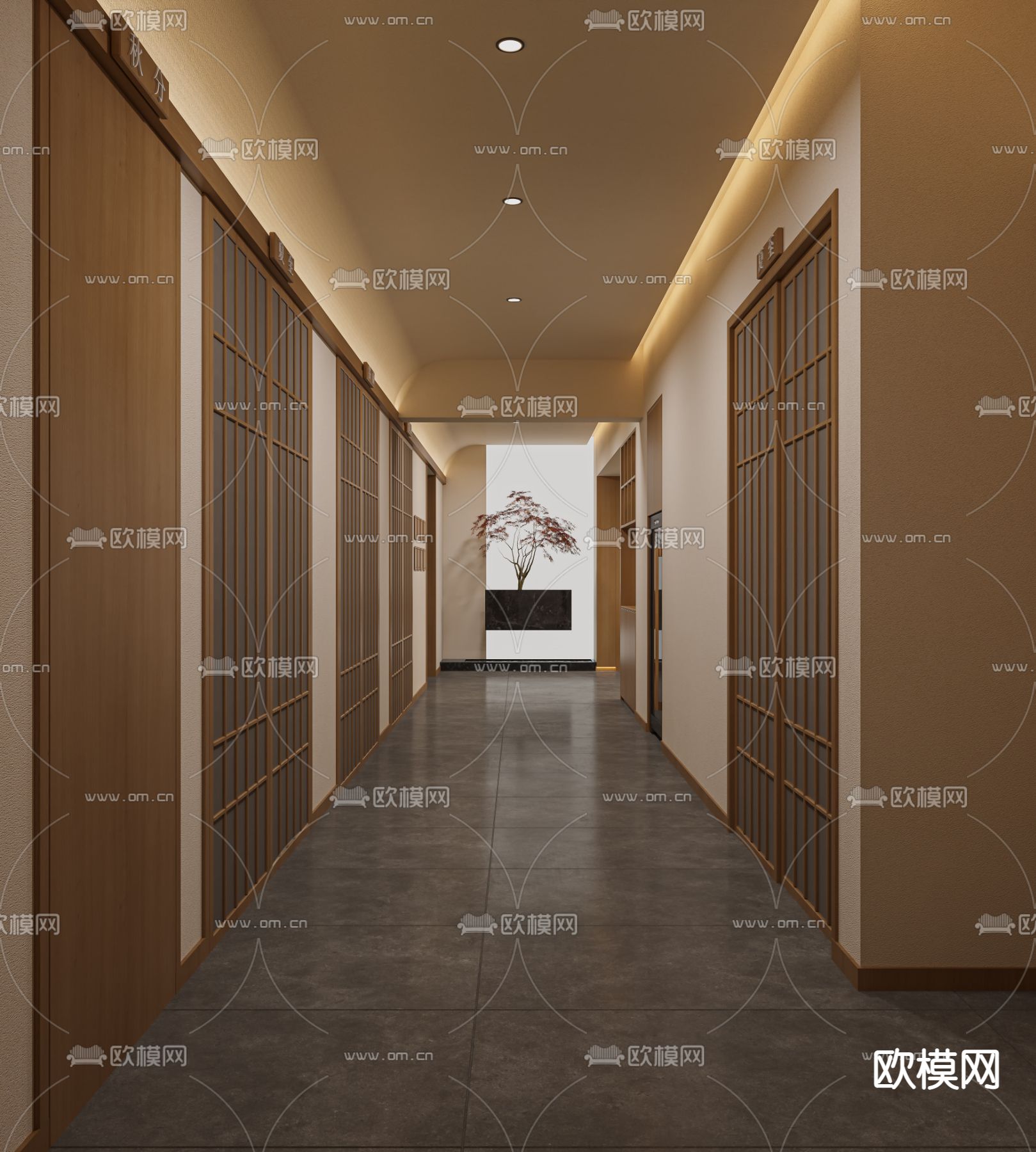 日式美容院 spa会所3d模型下载（渲染图4）