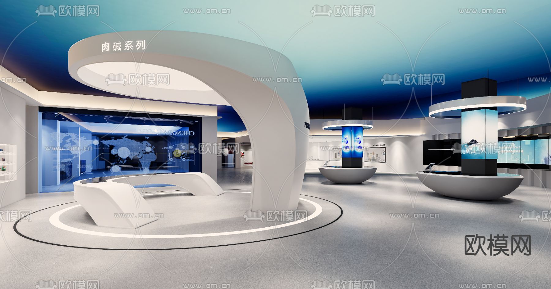 现代科技展厅su模型