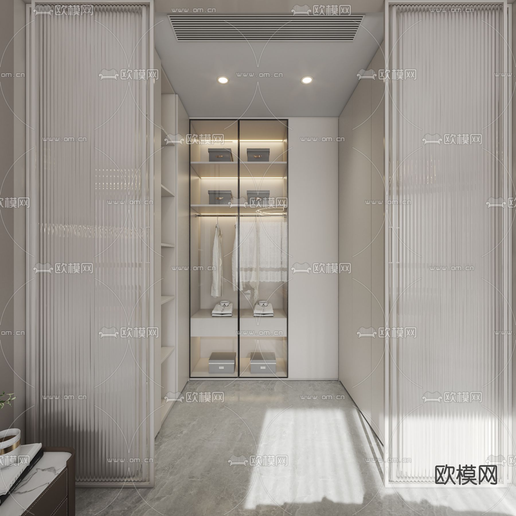 现代卧室 主卧 主人房3d模型