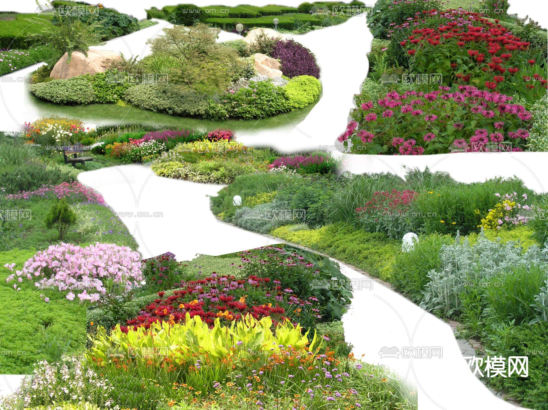 现代绿植花草psd下载