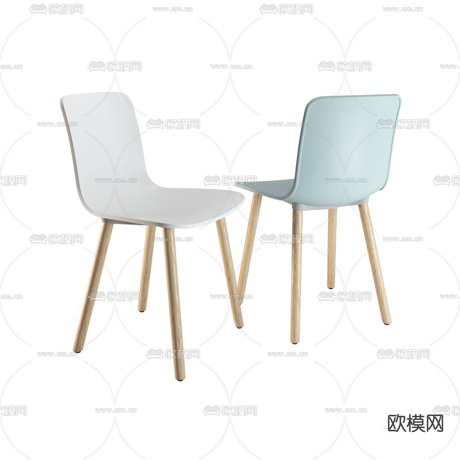北欧单椅 椅子su模型下载（渲染图1）
